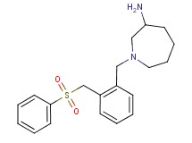1-{2-[(phenylsulfonyl)methyl]benzyl}-3-azepanamine dihydrochloride