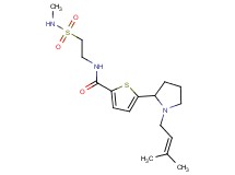 N-{2-[(methylamino)sulfonyl]ethyl}-5-[1-(3-methyl-2-buten-1-yl)-2-pyrrolidinyl]-2-thiophenecarboxamide