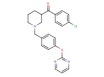 (4-chlorophenyl){1-[4-(2-pyrimidinyloxy)benzyl]-3-piperidinyl}methanone