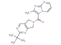 2-tert-butyl-6-[(2-methylimidazo[1,2-a]pyrimidin-3-yl)carbonyl]-6,7-dihydro-5H-pyrrolo[3,4-d]pyrimidine