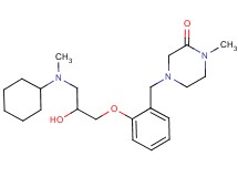 4-(2-{3-[cyclohexyl(methyl)amino]-2-hydroxypropoxy}benzyl)-1-methylpiperazin-2-one