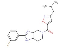 2-(3-fluorophenyl)-5-[(3-isobutylisoxazol-5-yl)carbonyl]-4,5,6,7-tetrahydro-1H-imidazo[4,5-c]pyridine