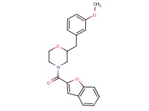 4-(1-benzofuran-2-ylcarbonyl)-2-(3-methoxybenzyl)morpholine