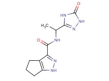 N-[1-(5-oxo-4,5-dihydro-1H-1,2,4-triazol-3-yl)ethyl]-1,4,5,6-tetrahydrocyclopenta[c]pyrazole-3-carboxamide