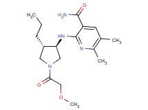 2-{[rel-(3R,4S)-1-(methoxyacetyl)-4-propyl-3-pyrrolidinyl]amino}-5,6-dimethylnicotinamide hydrochloride