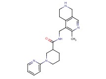 N-[(3-methyl-5,6,7,8-tetrahydro-2,7-naphthyridin-4-yl)methyl]-1-(2-pyridinyl)-3-piperidinecarboxamide
