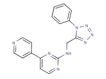 N-[(1-phenyl-1H-tetrazol-5-yl)methyl]-4-(4-pyridinyl)-2-pyrimidinamine