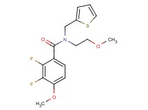 2,3-difluoro-4-methoxy-N-(2-methoxyethyl)-N-(2-thienylmethyl)benzamide