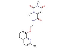 1,3-dimethyl-N-{2-[(2-methyl-8-quinolinyl)oxy]ethyl}-2,6-dioxo-1,2,3,6-tetrahydro-4-pyrimidinecarboxamide