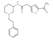 2-(5-acetyl-3-thienyl)-N-[1-(2-phenylethyl)-3-piperidinyl]acetamide