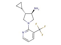rel-(3R,4S)-4-cyclopropyl-1-[3-(trifluoromethyl)-2-pyridinyl]-3-pyrrolidinamine dihydrochloride