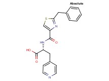 N-[(2-benzyl-1,3-thiazol-4-yl)carbonyl]-3-(4-pyridinyl)-D-alanine