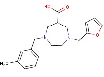 1-(2-furylmethyl)-4-(3-methylbenzyl)-1,4-diazepane-6-carboxylic acid