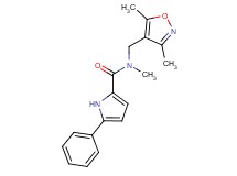 N-[(3,5-dimethylisoxazol-4-yl)methyl]-N-methyl-5-phenyl-1H-pyrrole-2-carboxamide