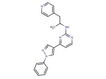 N-(1-methyl-2-pyridin-4-ylethyl)-4-(1-phenyl-1H-pyrazol-4-yl)pyrimidin-2-amine