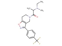 N-ethyl-N-methyl-1-oxo-1-[3-[4-(trifluoromethyl)phenyl]-6,7-dihydroisoxazolo[4,5-c]pyridin-5(4H)-yl]propan-2-amine