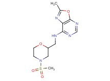 2-methyl-N-{[4-(methylsulfonyl)morpholin-2-yl]methyl}[1,3]oxazolo[5,4-d]pyrimidin-7-amine