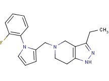 3-ethyl-5-{[1-(2-fluorophenyl)-1H-pyrrol-2-yl]methyl}-4,5,6,7-tetrahydro-1H-pyrazolo[4,3-c]pyridine