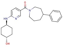 trans-4-({5-[(4-phenyl-1-azepanyl)carbonyl]-2-pyridinyl}amino)cyclohexanol