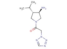 (3R*,4S*)-4-isopropyl-1-(2H-tetrazol-2-ylacetyl)-3-pyrrolidinamine