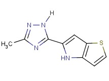 5-(3-methyl-1H-1,2,4-triazol-5-yl)-4H-thieno[3,2-b]pyrrole