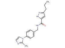 N-[4-(2-methyl-1H-imidazol-1-yl)benzyl]-3-propyl-1H-pyrazole-5-carboxamide