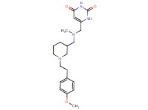 6-{[({1-[2-(4-methoxyphenyl)ethyl]piperidin-3-yl}methyl)(methyl)amino]methyl}pyrimidine-2,4(1H,3H)-dione