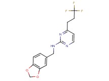 N-(1,3-benzodioxol-5-ylmethyl)-4-(3,3,3-trifluoropropyl)pyrimidin-2-amine