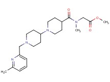 methyl N-methyl-N-({1'-[(6-methyl-2-pyridinyl)methyl]-1,4'-bipiperidin-4-yl}carbonyl)glycinate