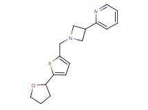 2-(1-{[5-(tetrahydro-2-furanyl)-2-thienyl]methyl}-3-azetidinyl)pyridine