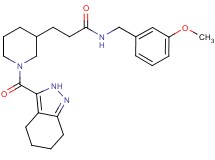 N-(3-methoxybenzyl)-3-[1-(4,5,6,7-tetrahydro-2H-indazol-3-ylcarbonyl)-3-piperidinyl]propanamide