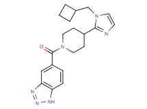 5-({4-[1-(cyclobutylmethyl)-1H-imidazol-2-yl]piperidin-1-yl}carbonyl)-1H-1,2,3-benzotriazole