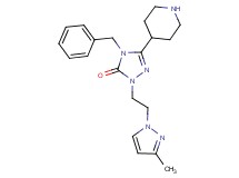 4-benzyl-2-[2-(3-methyl-1H-pyrazol-1-yl)ethyl]-5-(4-piperidinyl)-2,4-dihydro-3H-1,2,4-triazol-3-one dihydrochloride