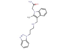 2-[3-({[3-(1H-1,2,3-benzotriazol-1-yl)propyl]amino}methyl)-2-methyl-1H-indol-1-yl]acetamide