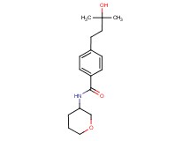 4-(3-hydroxy-3-methylbutyl)-N-(tetrahydro-2H-pyran-3-yl)benzamide