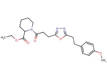 ethyl 1-(3-{5-[2-(4-methoxyphenyl)ethyl]-1,3,4-oxadiazol-2-yl}propanoyl)-2-piperidinecarboxylate