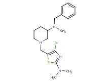 N-benzyl-1-{[4-chloro-2-(dimethylamino)-1,3-thiazol-5-yl]methyl}-N-methyl-3-piperidinamine