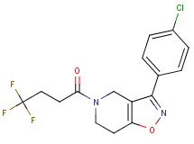 3-(4-chlorophenyl)-5-(4,4,4-trifluorobutanoyl)-4,5,6,7-tetrahydroisoxazolo[4,5-c]pyridine