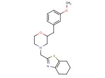 2-{[2-(3-methoxybenzyl)-4-morpholinyl]methyl}-4,5,6,7-tetrahydro-1,3-benzothiazole