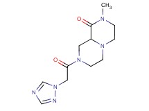 2-methyl-8-(1H-1,2,4-triazol-1-ylacetyl)hexahydro-2H-pyrazino[1,2-a]pyrazin-1(6H)-one