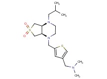 1-(5-{[(4aS*,7aR*)-4-isobutyl-6,6-dioxidohexahydrothieno[3,4-b]pyrazin-1(2H)-yl]methyl}-3-thienyl)-N,N-dimethylmethanamine