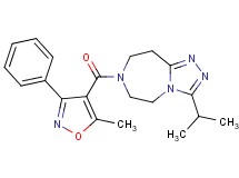 3-isopropyl-7-[(5-methyl-3-phenyl-4-isoxazolyl)carbonyl]-6,7,8,9-tetrahydro-5H-[1,2,4]triazolo[4,3-d][1,4]diazepine