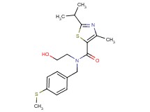 N-(2-hydroxyethyl)-2-isopropyl-4-methyl-N-[4-(methylthio)benzyl]-1,3-thiazole-5-carboxamide