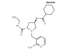 (4R)-1-[(2-aminopyridin-3-yl)methyl]-4-[(cyclohexylcarbonyl)amino]-N-ethyl-L-prolinamide