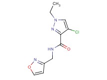4-chloro-1-ethyl-N-(isoxazol-3-ylmethyl)-1H-pyrazole-3-carboxamide