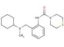 N-(2-{[cyclohexyl(methyl)amino]methyl}phenyl)thiomorpholine-4-carboxamide