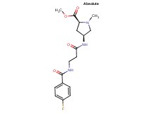 methyl (2S,4S)-4-({3-[(4-fluorobenzoyl)amino]propanoyl}amino)-1-methylpyrrolidine-2-carboxylate