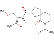 7-isopropyl-2-{[4-(methoxymethyl)-5-methyl-3-isoxazolyl]carbonyl}-2,7-diazaspiro[4.5]decan-6-one