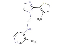 3-methyl-N-{2-[2-(3-methyl-2-thienyl)-1H-imidazol-1-yl]ethyl}pyridin-4-amine