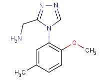 1-[4-(2-methoxy-5-methylphenyl)-4H-1,2,4-triazol-3-yl]methanamine